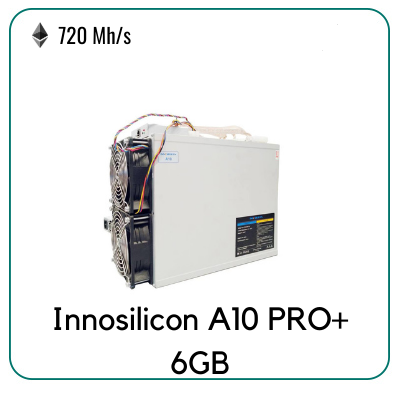 Innosilicon A10 Pro+ 720MHS Ethash Miner - Bitcoin Kacpara | Bitmain Antminer S17 53Th